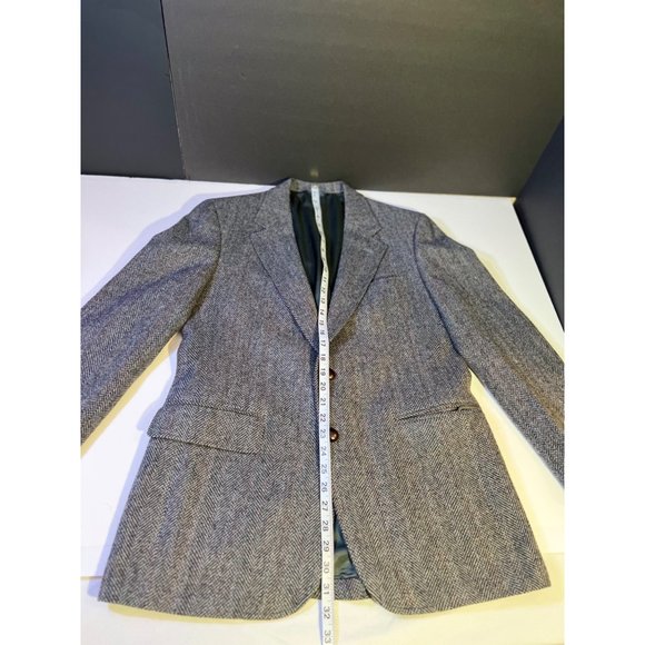 Vintage Cricketeer Dillards 100% Wool 2 Button Sport Coat Gray Blazer USA - Picture 6 of 10